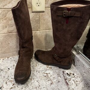 UGG Dark Brown Leather Boots